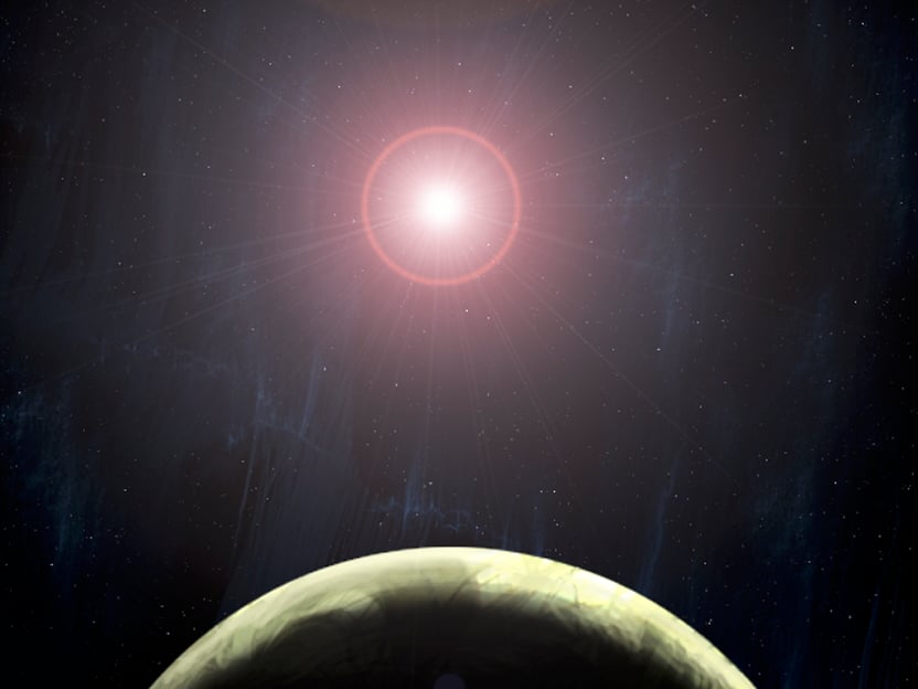 Background artwork from the epilogue of Marathon 2: Durandal.