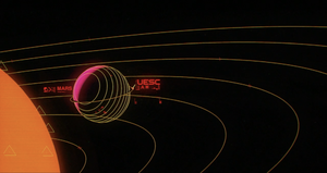 A render of Mars from the Marathon (2026) opening cinematic.