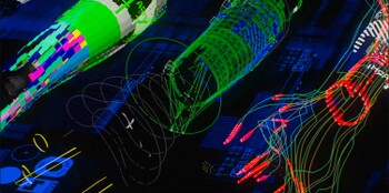 A closeup of a digital render of a biomata shell.