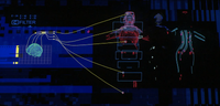 A consciousness being uploaded to a Runner shell.