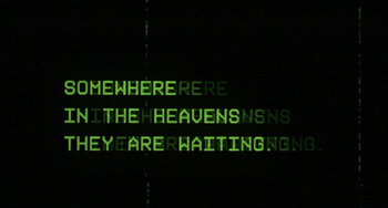 Durandal's message to Earth, sent as a distress call from the UESC Marathon.