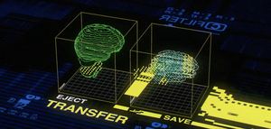 A digital representation of a Runner's neural sync.