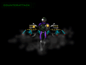 Chapter art for Counterattack, the second chapter in Marathon (1994)