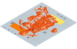 An isometric view of Overflow in Perimeter.