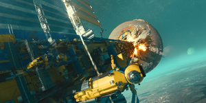 UESC Marathon under attack by the Pfhor