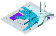 An isometric render of Processing.
